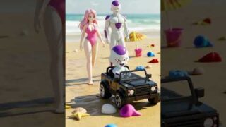 Dragon Ball Story: Kid Frieza breaks Kid Goku’s mermaid statue
