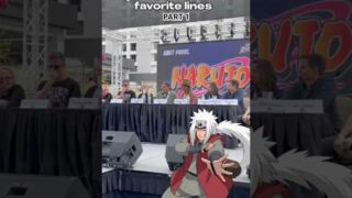 NARUTO CAST SHARES THEIR FAVORITE LINES #anime #animepanel #naruto #narutoshippuden